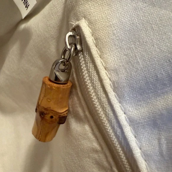 Donna Dixon  Clutch Bamboo Lime Green Boho Magnetic Closure NWOT - Picture 7 of 8